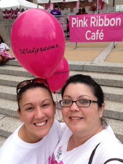 Meagan and Jeania at the 2013 Komen St. Louis Race
