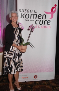 Joanie Taylor, Schnucks’ Director of Consumer Affairs, accepted the Komen St. Louis Corporate Partner of the Year Award on behalf of Todd Schnuck and the Schnucks organization.